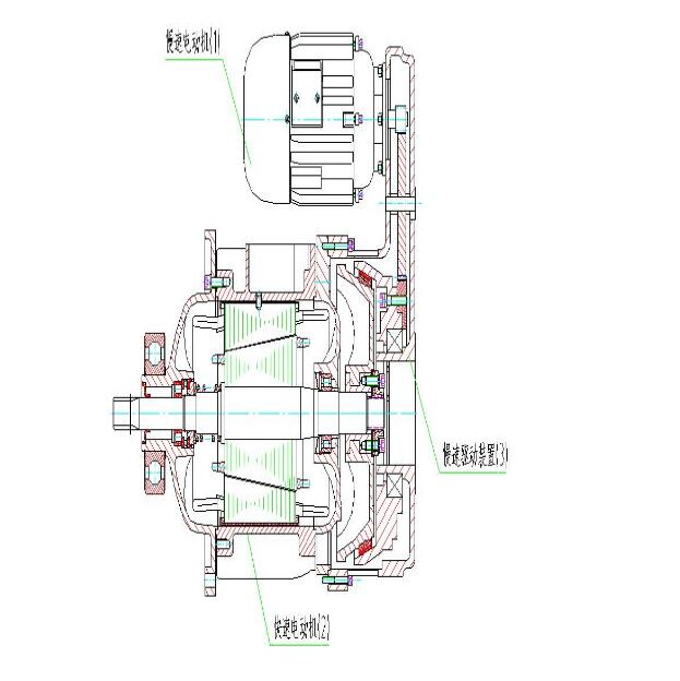 MD1型電動葫蘆主、副電機組合圖