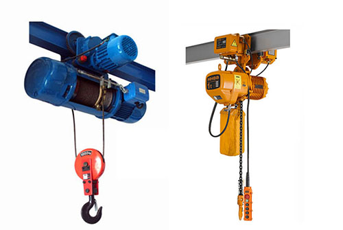 環鏈電動葫蘆與鋼絲繩電動葫蘆 環鏈電動葫蘆與鋼絲繩電動葫蘆